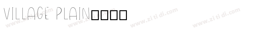 Village Plain字体转换